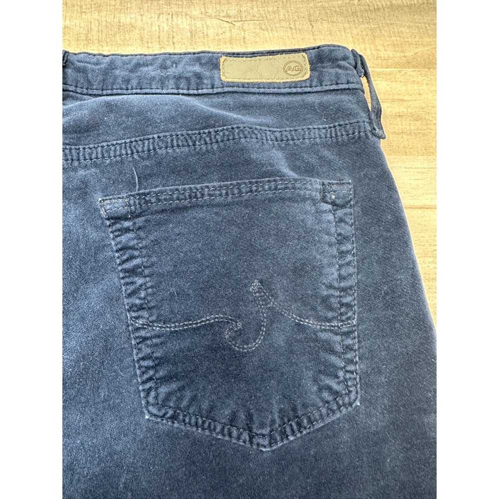 AG Adriano Goldschmied Anthropologie The Stevie Ankle Slim Straight Velvet Sz 27 - Picture 2 of 11